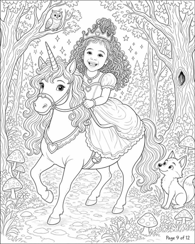 Page 9 — Princess Maya in the fairytale forest